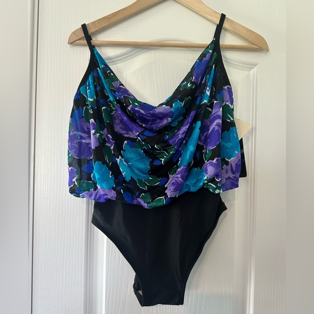 vintage ✨ Robby Len 80s/90s One Piece Bathing Suit / Union Made Label